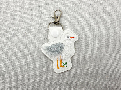 Fringed Seagull Keychain