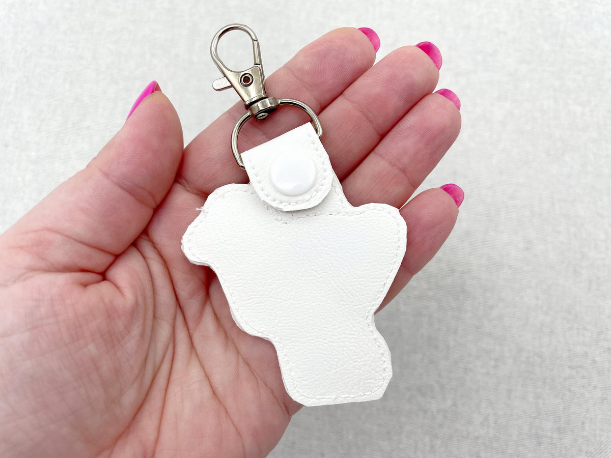 Fringed Seagull Keychain