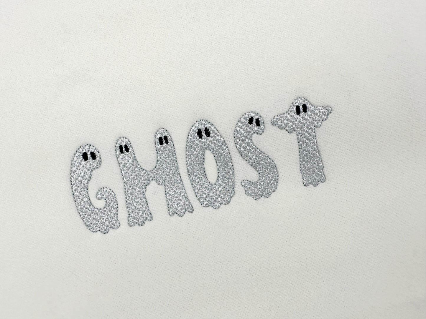 Halloween Ghost Font HTV glitter vinyl Alphabet Monogram kids fun spooky letters machine embroidery designs