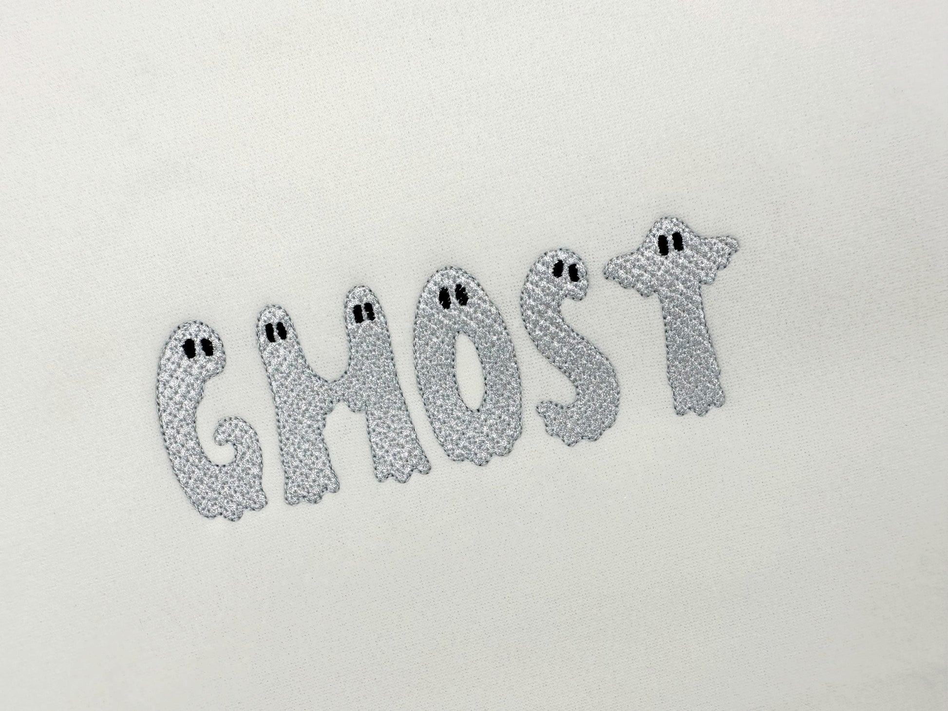 Halloween Ghost Font HTV glitter vinyl Alphabet Monogram kids fun spooky letters machine embroidery designs