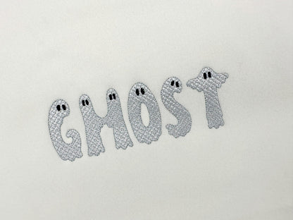 Halloween Ghost Font HTV glitter vinyl Alphabet Monogram kids fun spooky letters machine embroidery designs