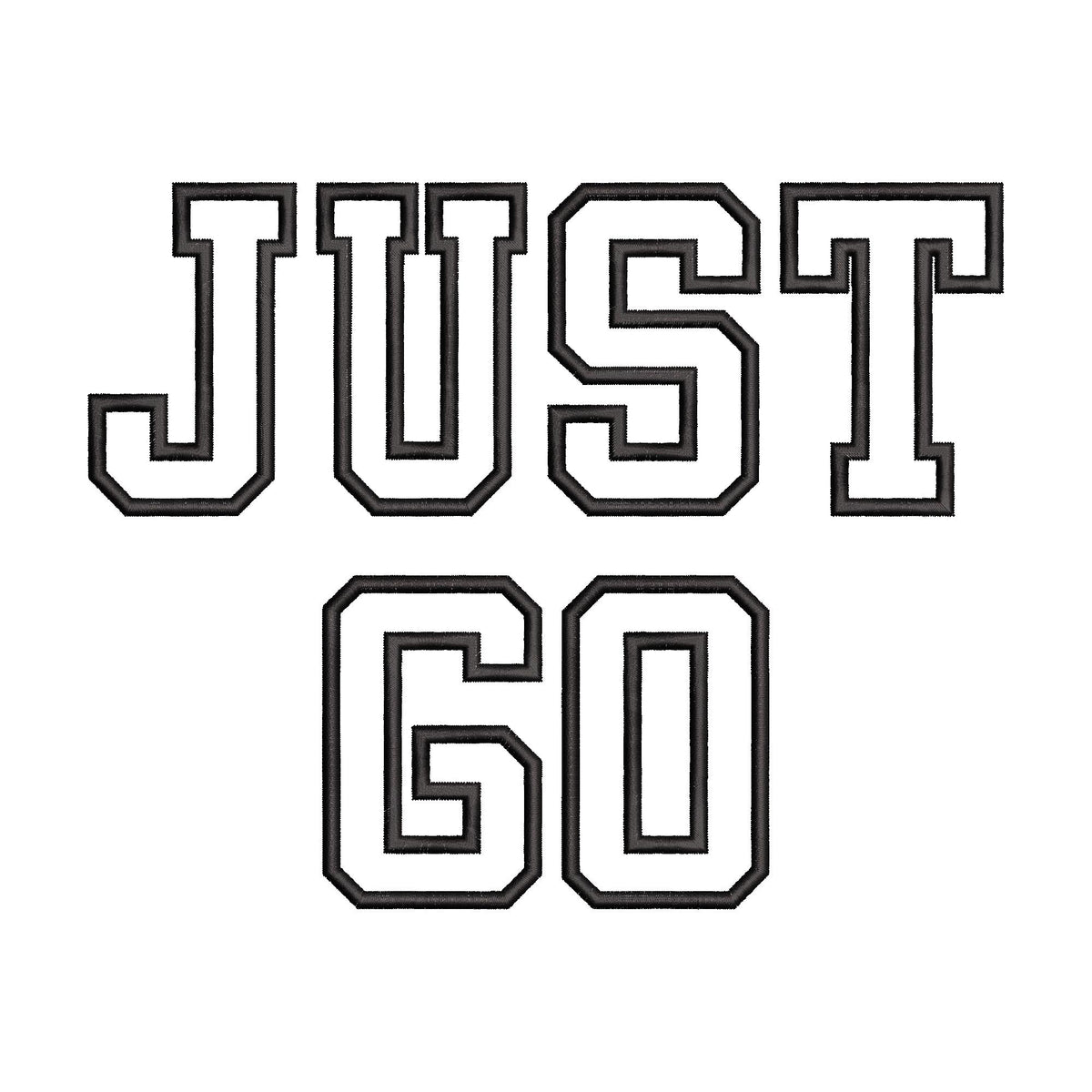 High School Varsity Font Applique