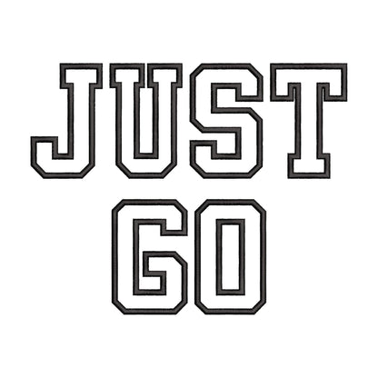 High School Varsity Font Applique