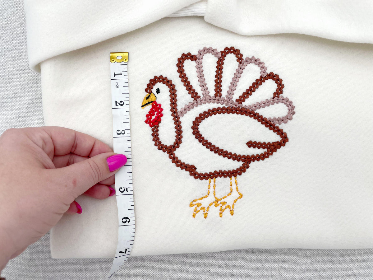 Turkey Bird Chunky Outline