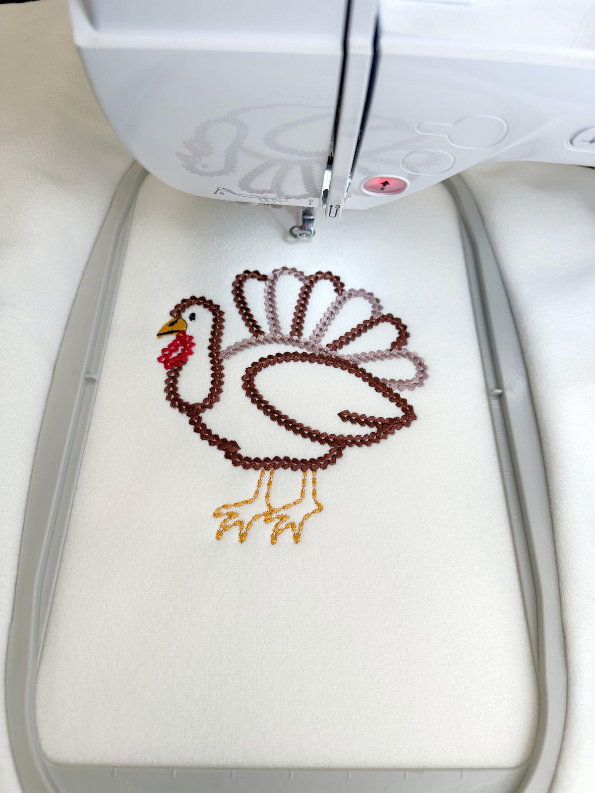 Turkey Bird Chunky Outline