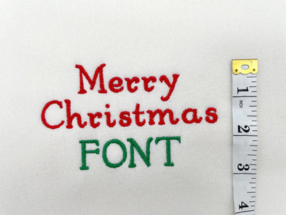 Curl Font for Christmas Stocking