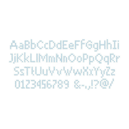 Cross Stitch Font Cozy