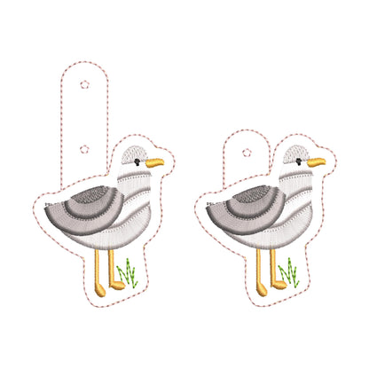 Fringed Seagull Keychain
