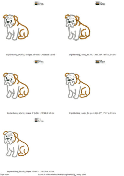 Bulldog Chunky Thread Effect
