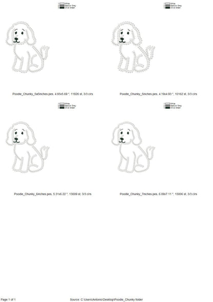 Poodle Chunky Thread Effect