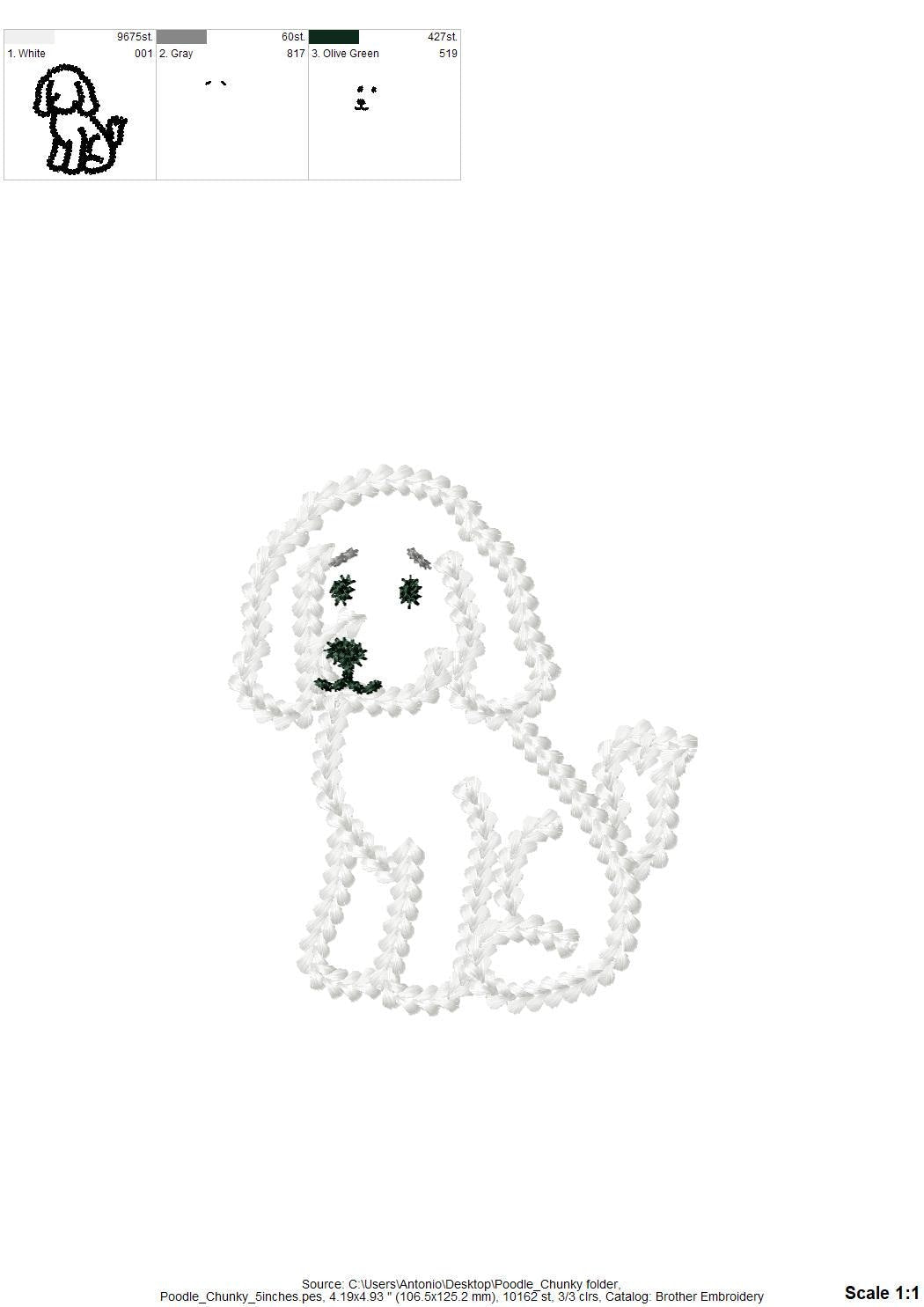 Poodle Chunky Thread Effect