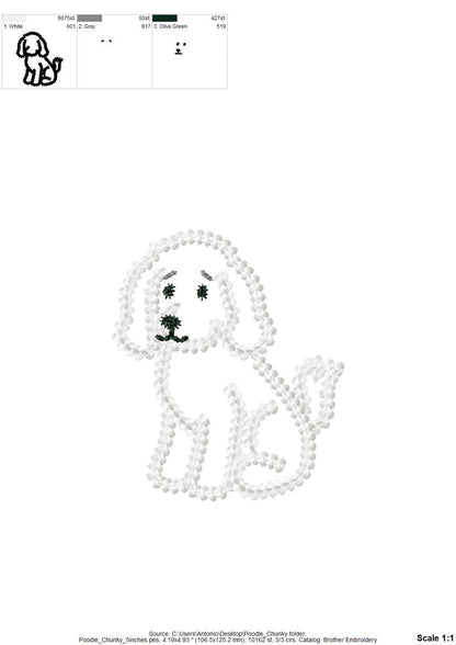 Poodle Chunky Thread Effect