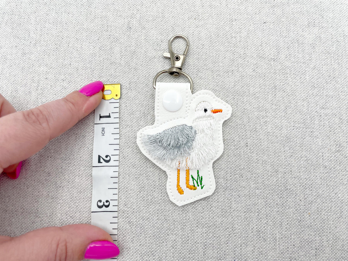Fringed Seagull Keychain