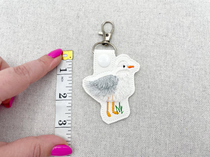 Fringed Seagull Keychain