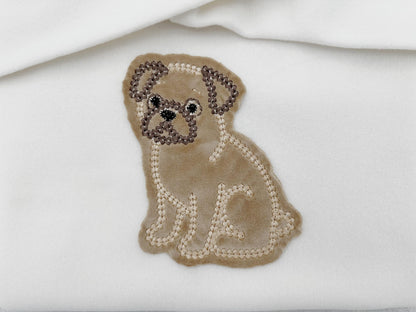 Cute Pug Chunky Thread Effect