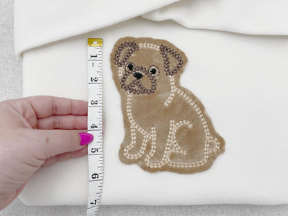 Cute Pug Chunky Thread Effect