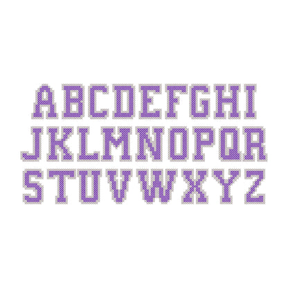 Varsity Chunky Cross Stitch Font