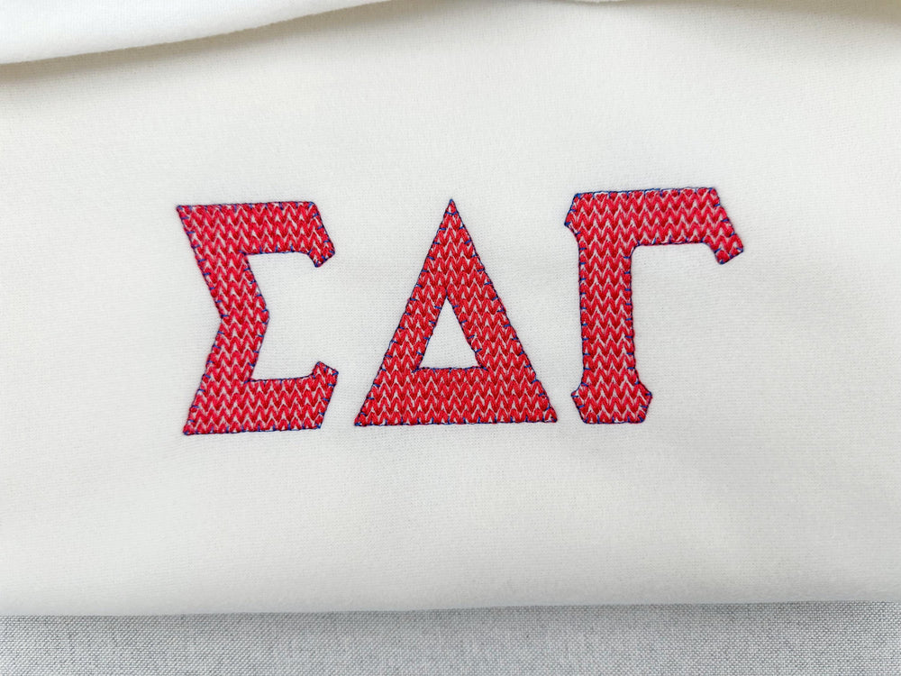 Knit stitch Knitted effect Greek FONT Alphabet sororities fraternities machine embroidery designs textured Monogram letters BX