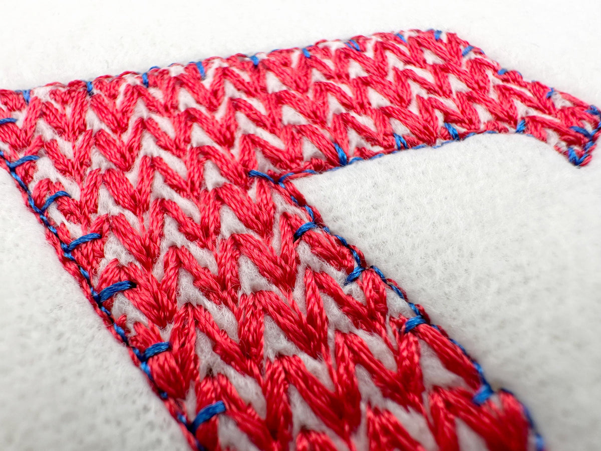 Knit Stitch Greek Font