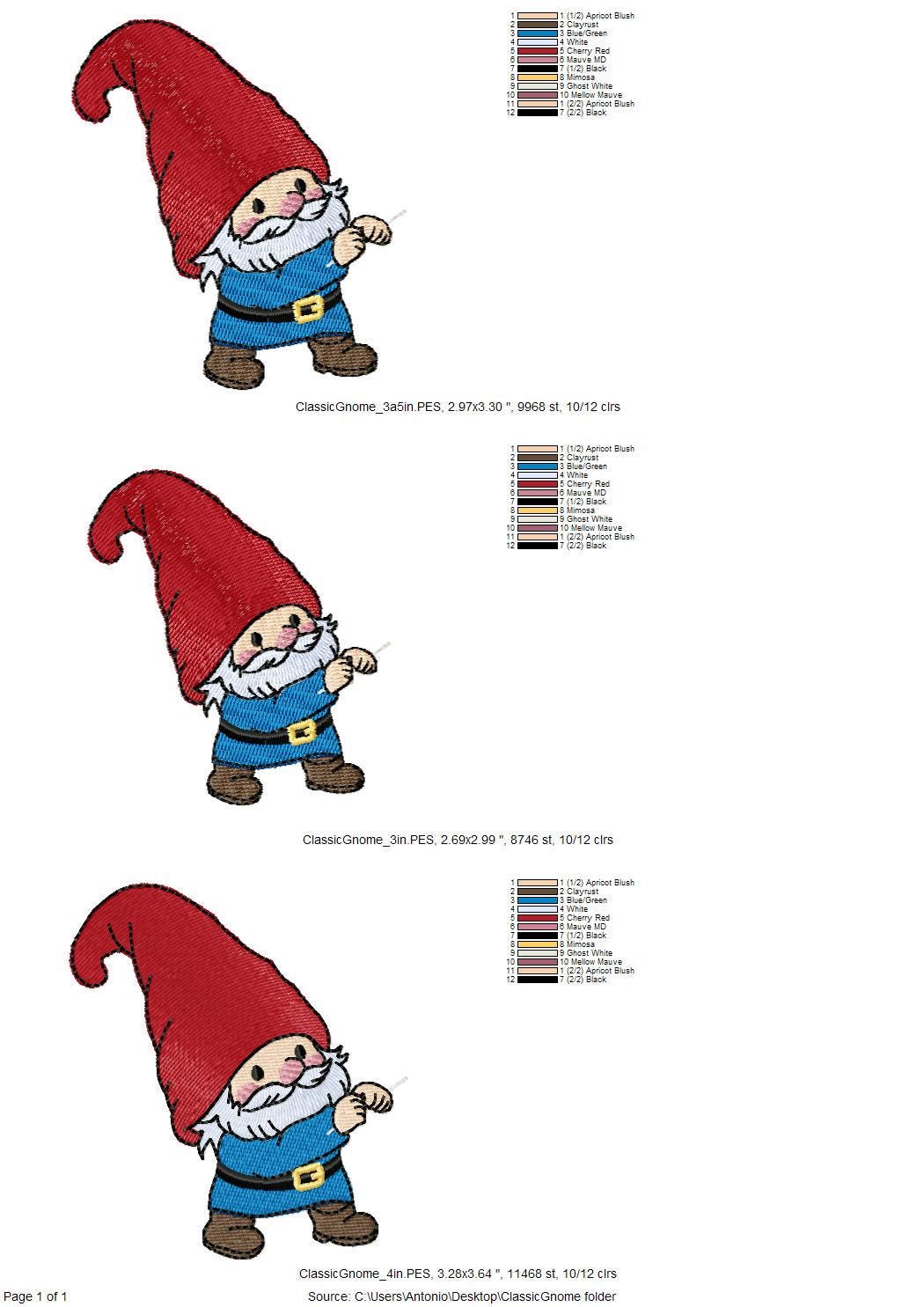 Gnome coquin voleur de torchon