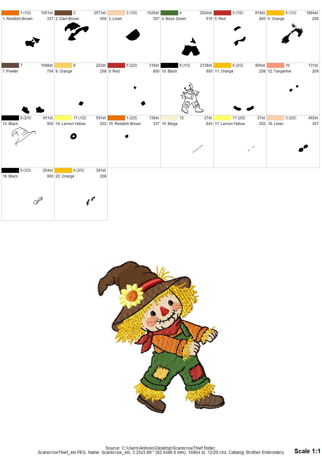 Playful Scarecrow Towel Thief
