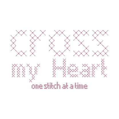 Cross Stitch Font Cozy
