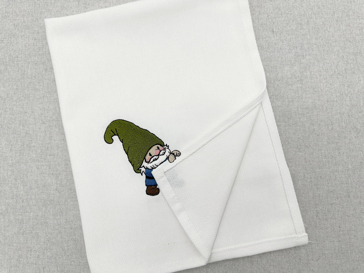 Gnome coquin voleur de torchon