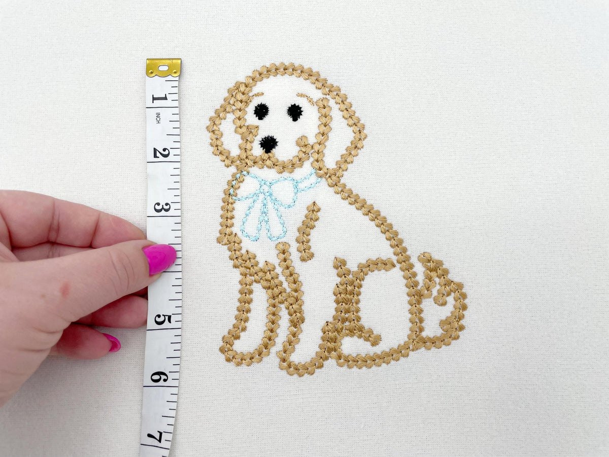 Golden Retriever Chunky Thread Effect