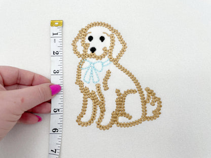 Golden Retriever Chunky Thread Effect