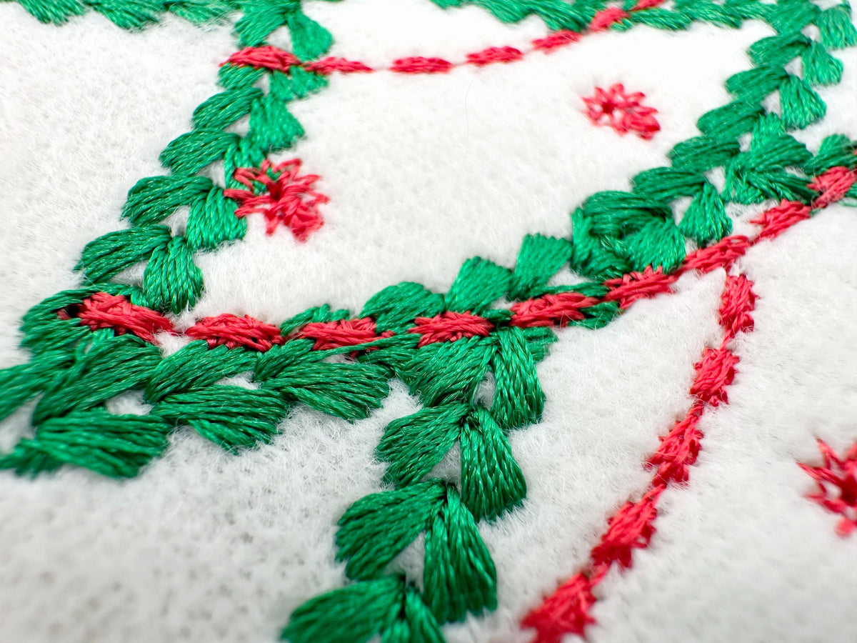 Sparkling Star Christmas Tree Chunky Thread Effect