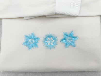 Fringed Snowflake Set of 3