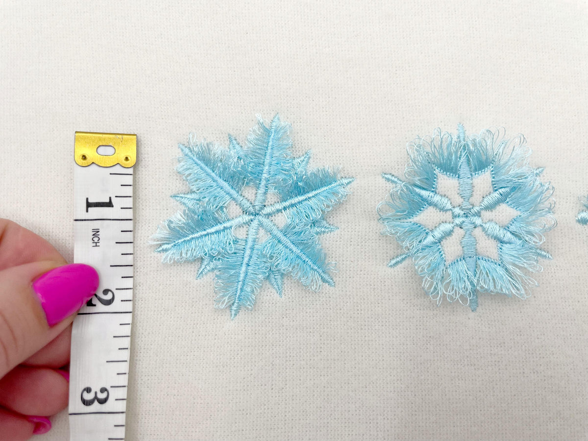 Fringed Snowflake Set of 3