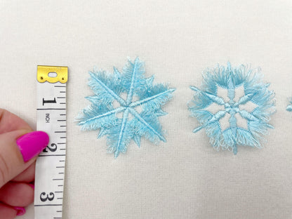 Fringed Snowflake Set of 3