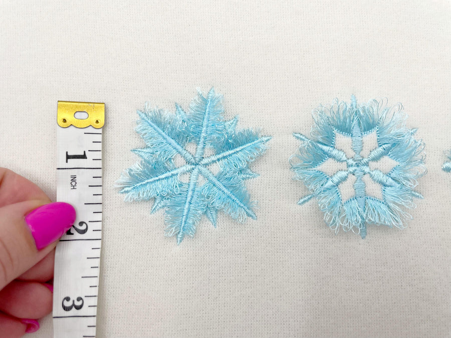 Fringed Snowflake Set of 3