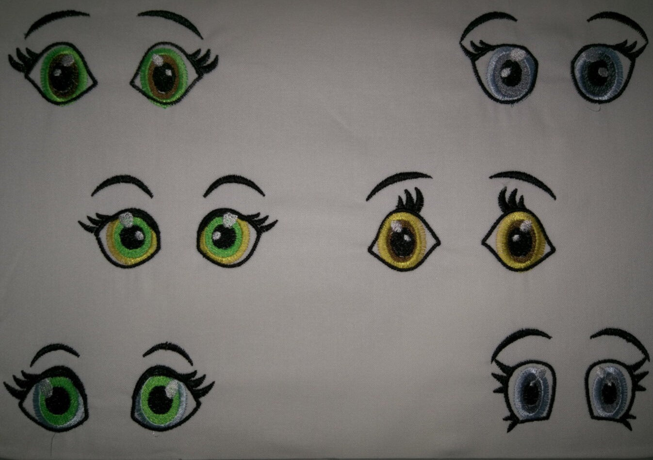 Eyes Set for your toy or doll making machine embroidery designs for hoop 4x4