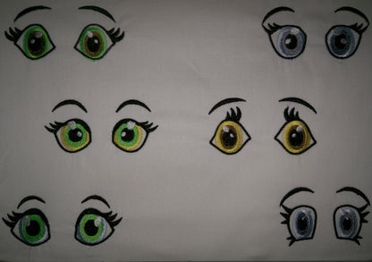 Eyes Set for your toy or doll making machine embroidery designs for hoop 4x4