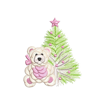 Fringed Christmas Teddy