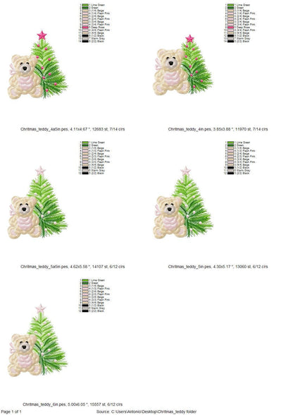 Fringed Christmas Teddy