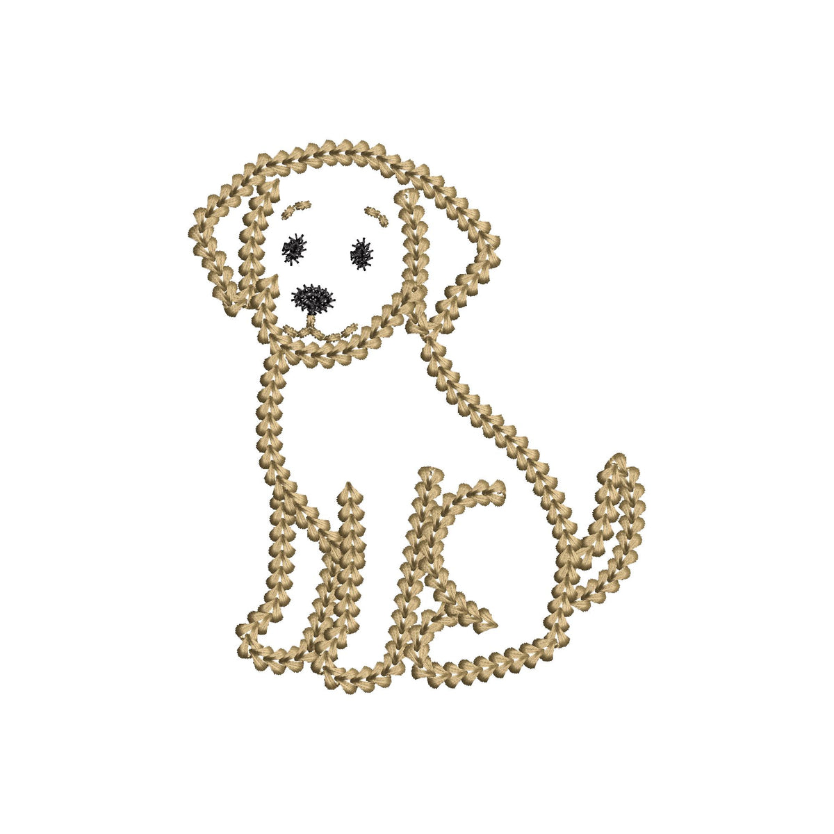 Labrador Chunky Thread Effect