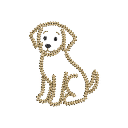 Labrador Chunky Thread Effect