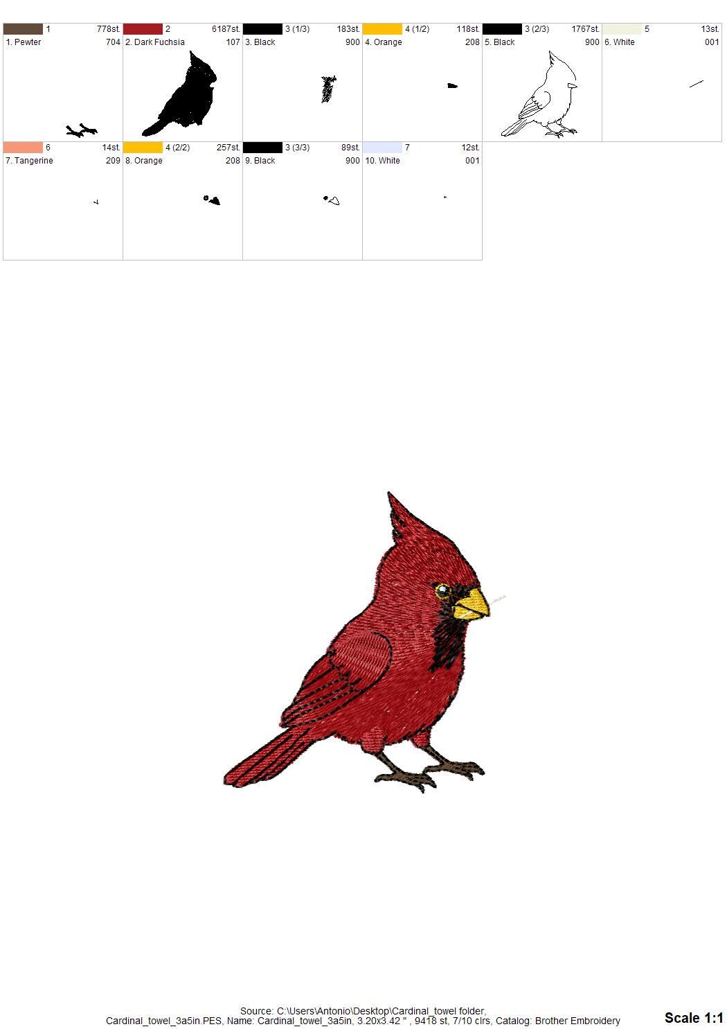 Cardinal Bird Christmas Thief
