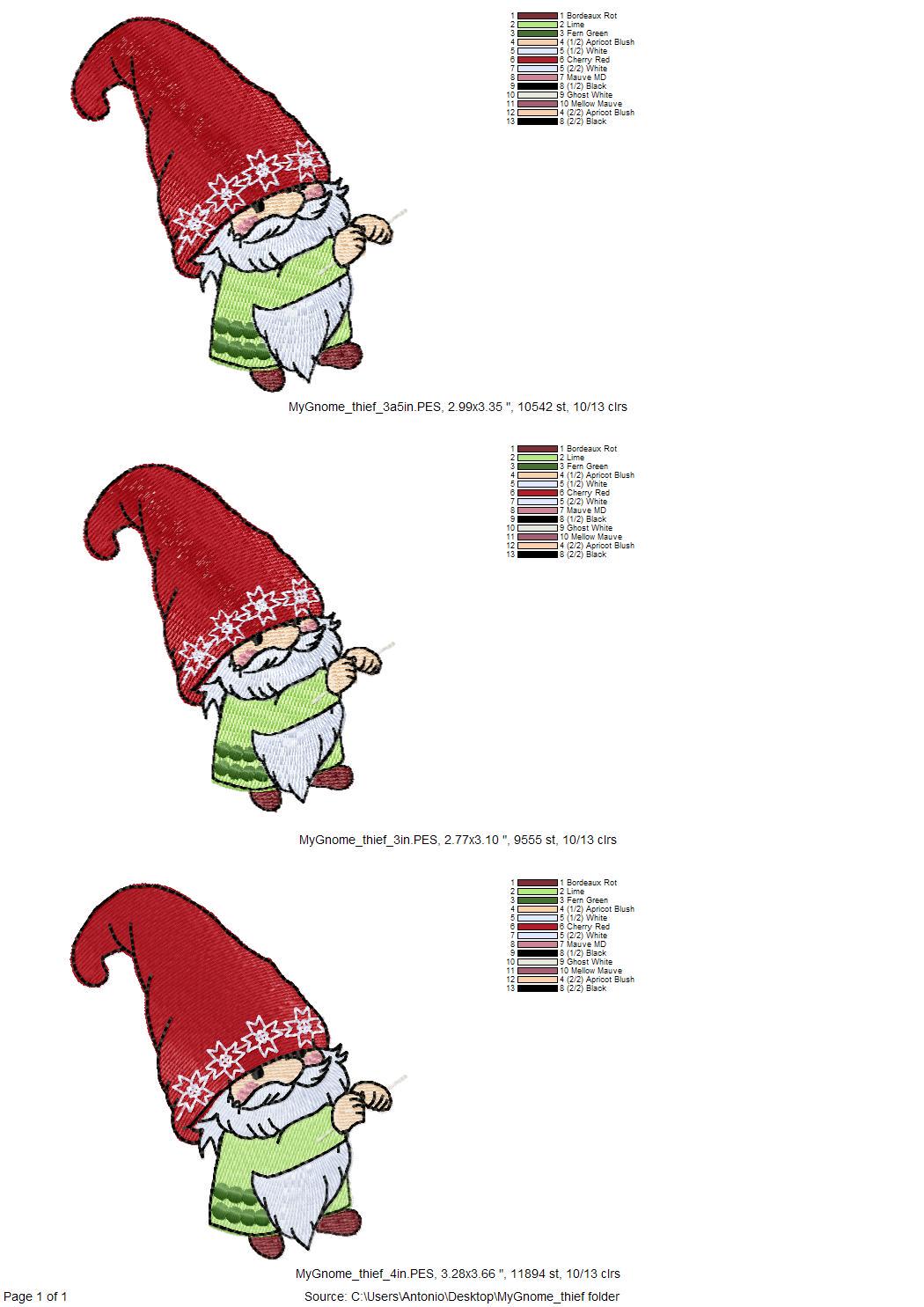 Christmas Gnome Thief