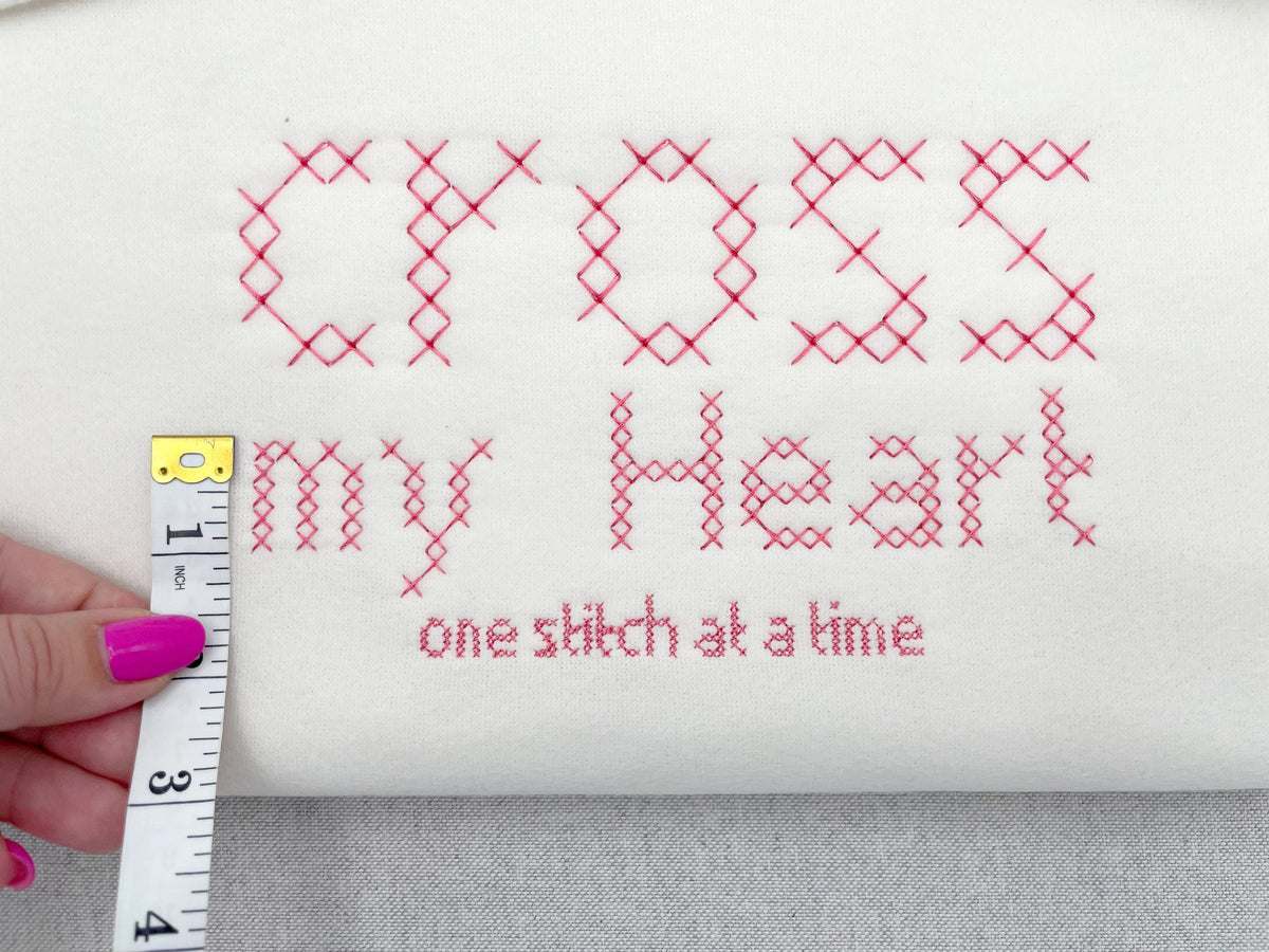 Cross Stitch Font Cozy