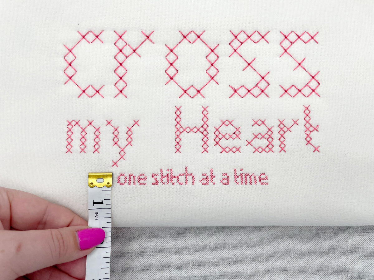 Cross Stitch Font Cozy