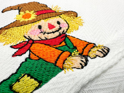 Playful Scarecrow Towel Thief