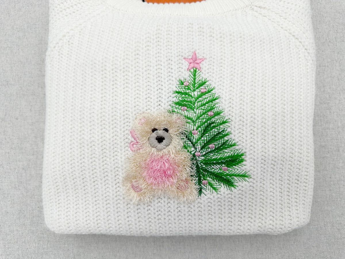 Fringed Christmas Teddy