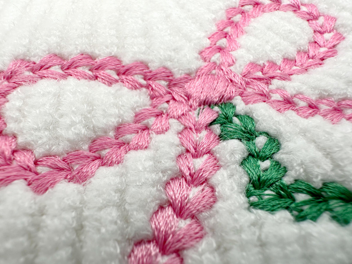 Bow Christmas Tree Chunky Thread Effect