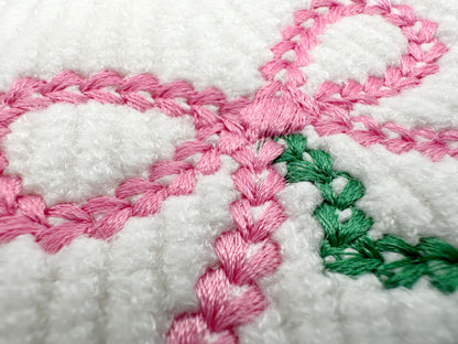 Bow Christmas Tree Chunky Thread Effect