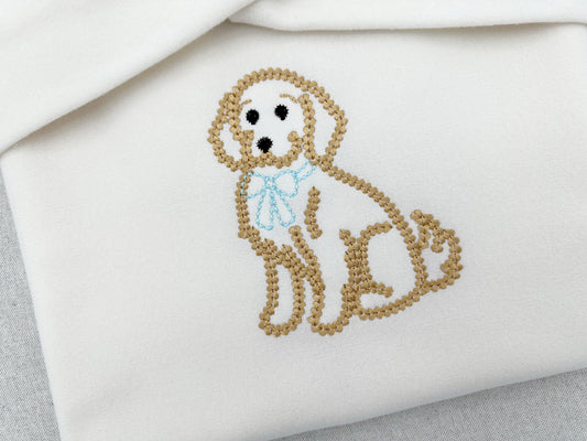 Golden Retriever Chunky Thread Effect