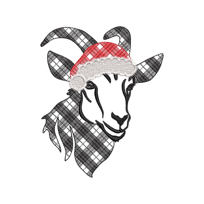 Christmas Goat Santa